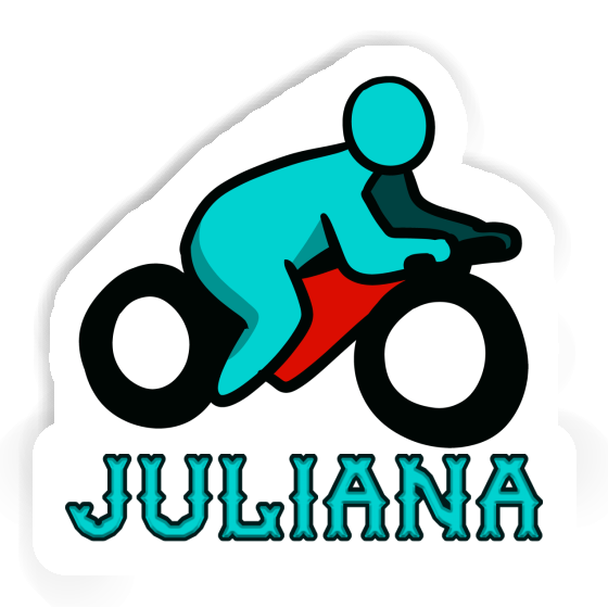 Motorbike Driver Sticker Juliana Image