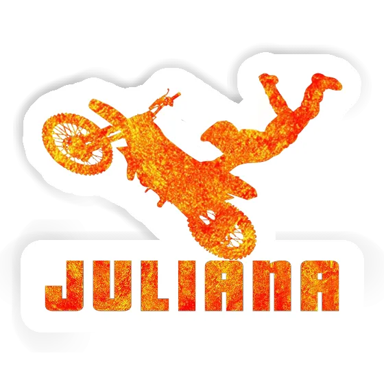 Sticker Motocross Jumper Juliana Notebook Image