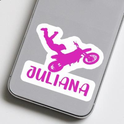 Motocross Rider Sticker Juliana Notebook Image