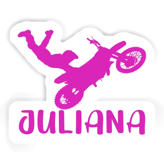 Motocross Rider Sticker Juliana Image