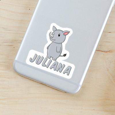 Juliana Sticker Rhino Notebook Image