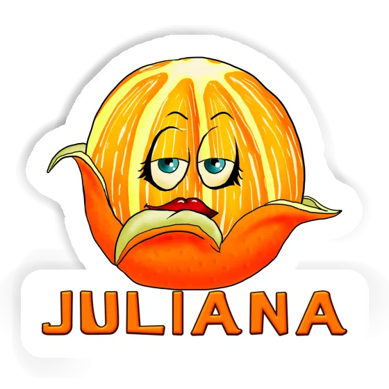 Sticker Orange Juliana Laptop Image