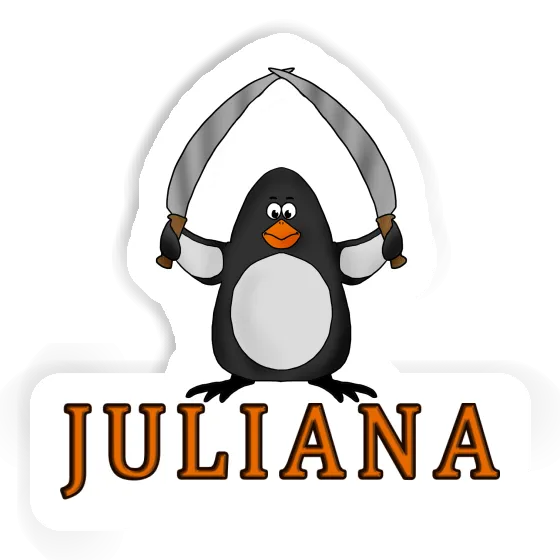 Fighting Penguin Sticker Juliana Image