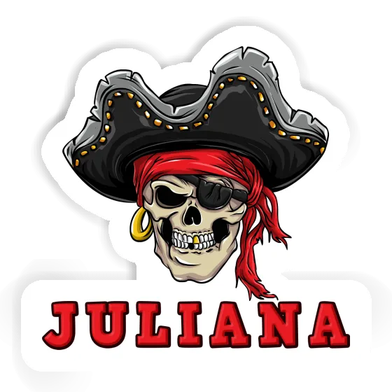 Juliana Autocollant Tête de pirate Image