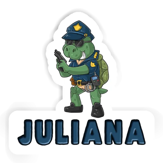 Sticker Juliana Police Officer Image