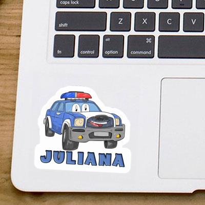 Juliana Sticker Police Car Notebook Image