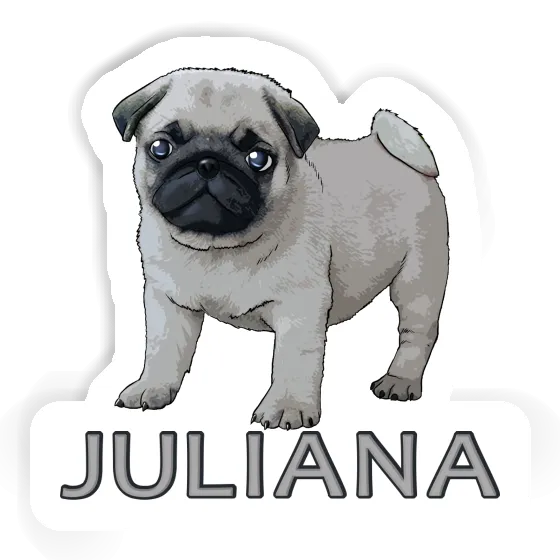 Sticker Juliana Mops Gift package Image