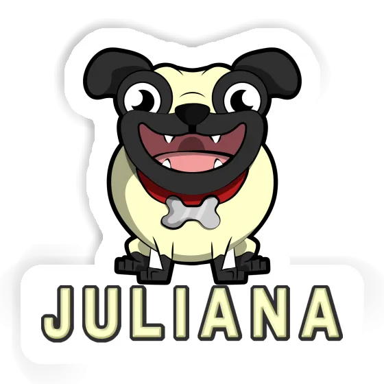 Sticker Pug Juliana Notebook Image