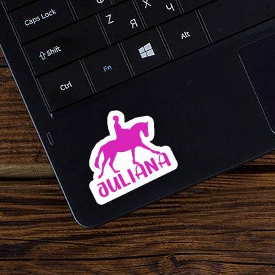 Sticker Horse Rider Juliana Laptop Image