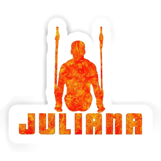 Sticker Ring gymnast Juliana Laptop Image