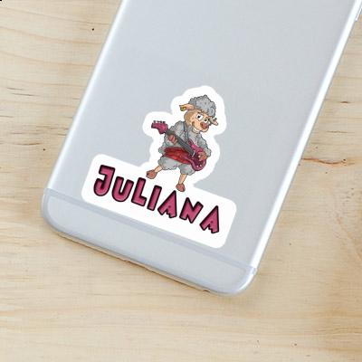 Guitarist Sticker Juliana Notebook Image