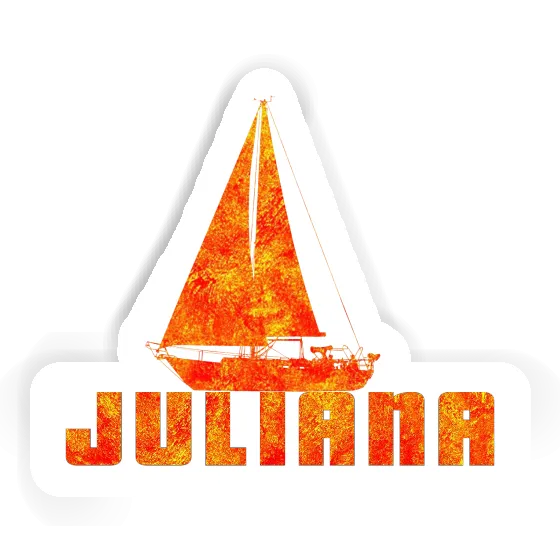 Sailboat Sticker Juliana Notebook Image