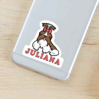 Sticker Juliana Shih Tzu Laptop Image