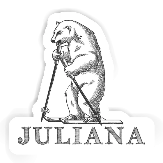 Skier Sticker Juliana Laptop Image