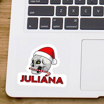 Juliana Sticker Christmas Skull Image