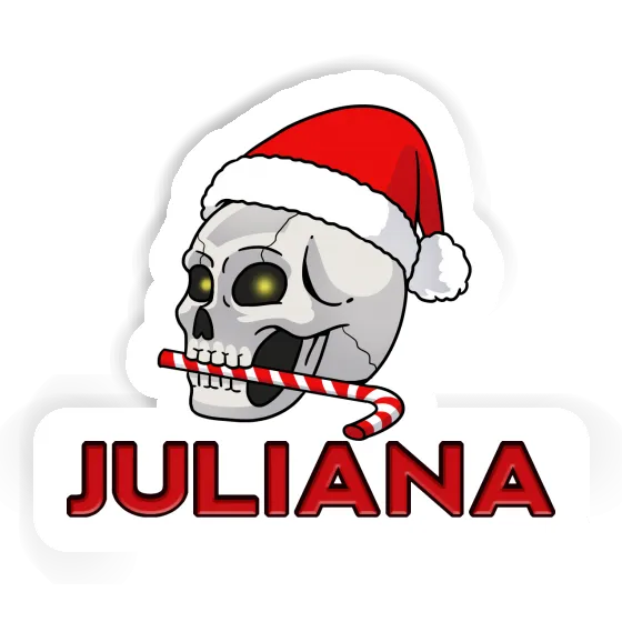 Juliana Sticker Christmas Skull Gift package Image