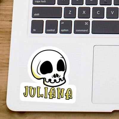 Skull Sticker Juliana Laptop Image