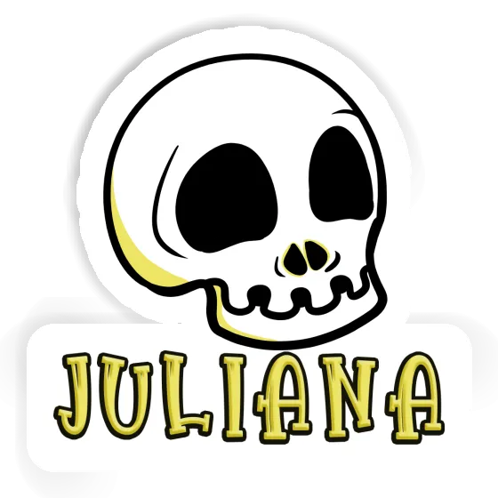 Juliana Sticker Totenkopf Notebook Image