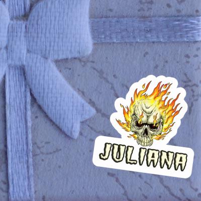 Juliana Sticker Skull Notebook Image