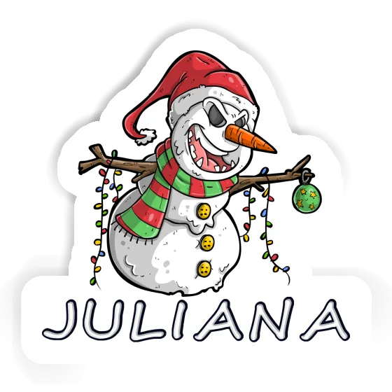 Juliana Sticker Bad Snowman Laptop Image