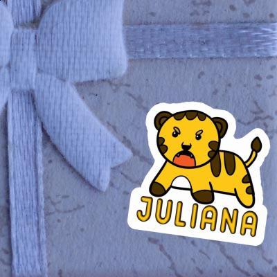 Baby Tiger Sticker Juliana Laptop Image