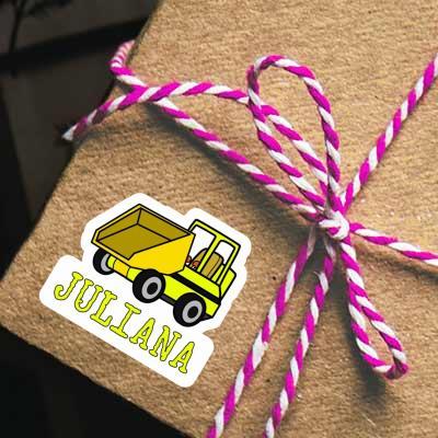 Sticker Front Tipper Juliana Notebook Image