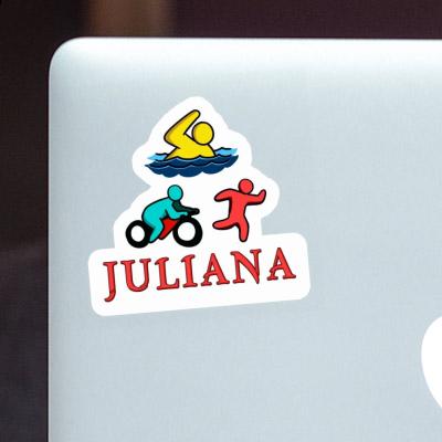 Juliana Sticker Triathlete Laptop Image