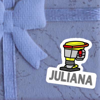 Vibrationsstampfer Aufkleber Juliana Image