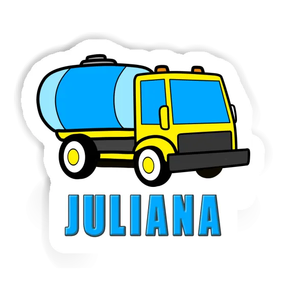 Water Truck Sticker Juliana Notebook Image