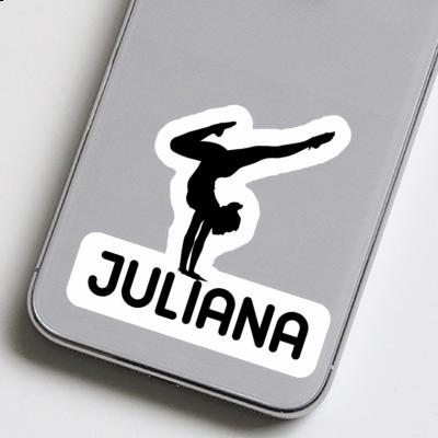 Sticker Juliana Yoga-Frau Laptop Image