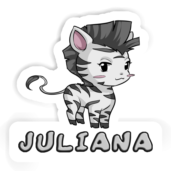 Zebra Sticker Juliana Notebook Image