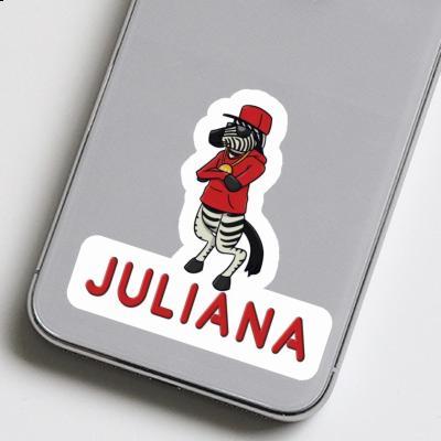 Sticker Zebra Juliana Image