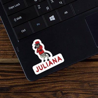 Sticker Zebra Juliana Laptop Image