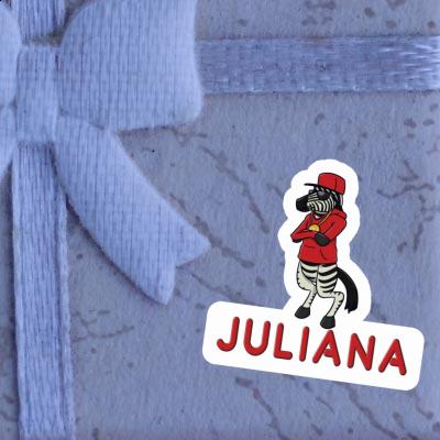 Sticker Zebra Juliana Notebook Image