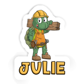 Sticker Construction worker Julie Image