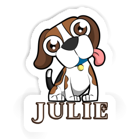 Julie Sticker Beagle Dog Image