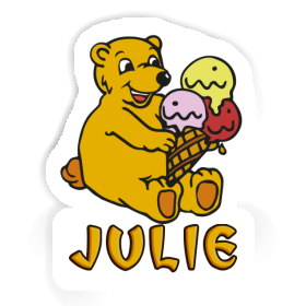 Julie Sticker Ice Cream Bear Image