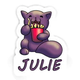 French Fry Cat Sticker Julie Image