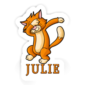 Sticker Dabbing Cat Julie Image