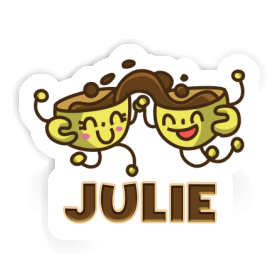 Julie Sticker Coffee Image