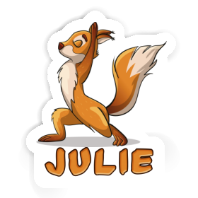 Julie Sticker Yoga Squirrel Image