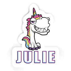 Grinning Unicorn Sticker Julie Image