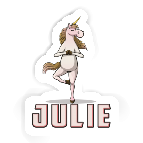 Sticker Julie Yoga Unicorn Image