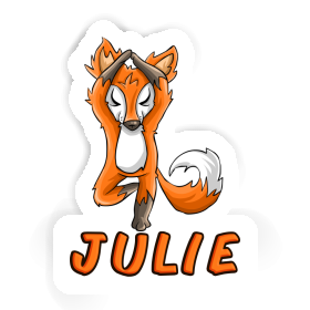 Sticker Yoga Fox Julie Image