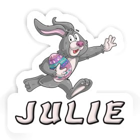 Rugby rabbit Sticker Julie Image