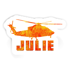 Sticker Julie Helicopter Image