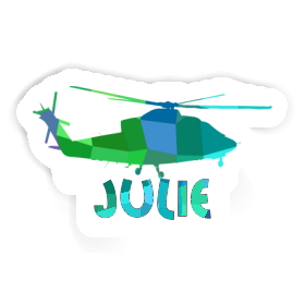 Sticker Julie Helicopter Image