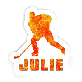 Julie Sticker Hockey Player Image