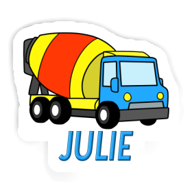 Mixer Truck Sticker Julie Image