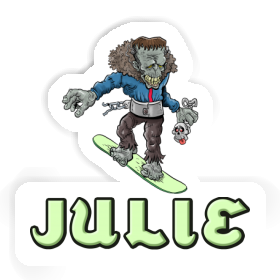 Sticker Snowboarder Julie Image